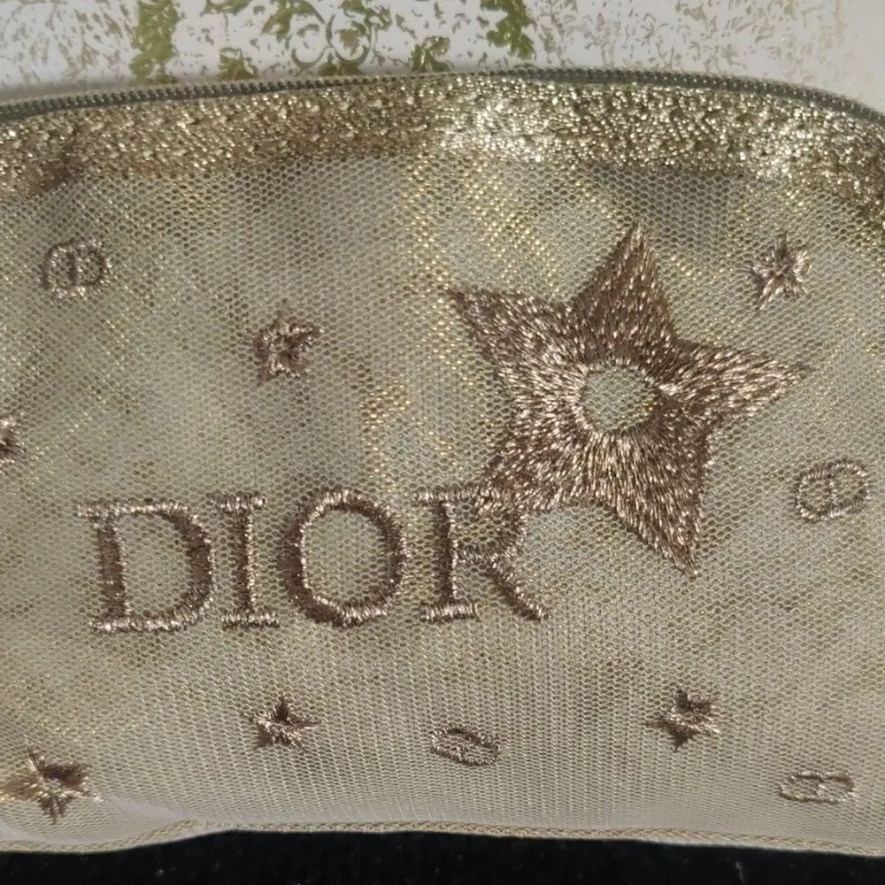 Dior Gold Star Cosmetic Bag – Limited Edition – NWT – Holiday Collector